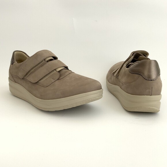 Hartjes Sneakers Tan Leather Hook & Loop 7.5 - Picture 3 of 11